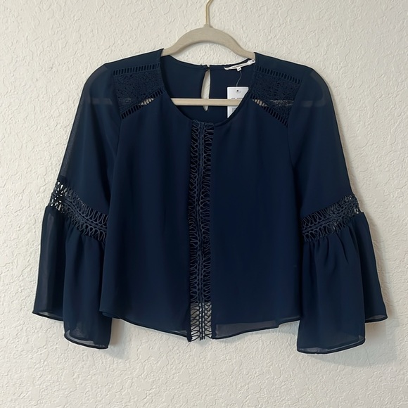 NWT TULAROSA Deep Indigo Top Size XS - Picture 2 of 11